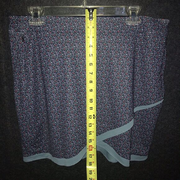 Peter‎ Millar Women's Floral Blue Golf Skort Large UPF 50 Zip Pockets Activewear - Picture 11 of 11